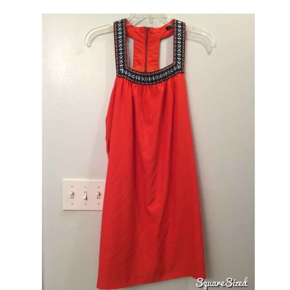 Orange Aztec Dress