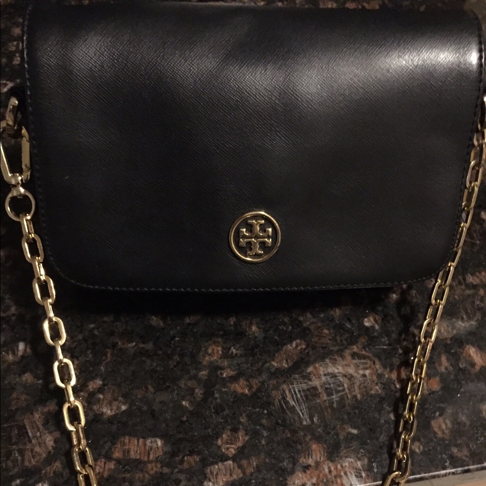 Tory Burch Robinson Crossbody Bag Black