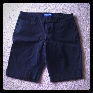 Black Bermuda shorts