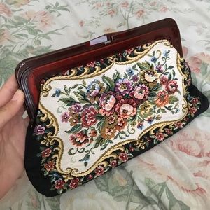Vintage Tapestry Clutch