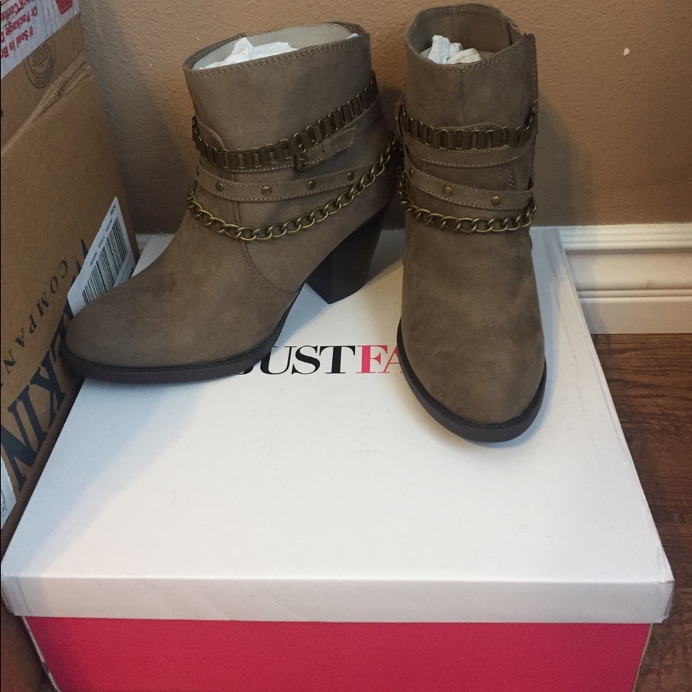 Tan booties