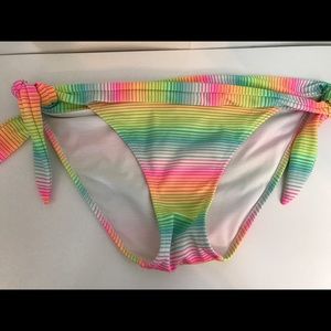 Victoria's Secret Striped Bikini Bottoms Size M