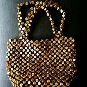 The Sak mini wood bead purse
