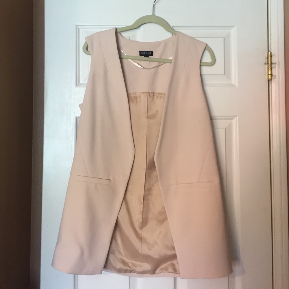 Top shop light pink vest