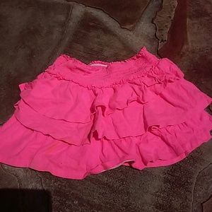 Girls Justice Ruffled Pink Skort