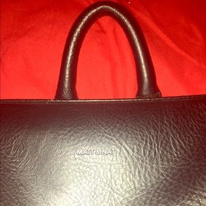 Matt & Nat eather black backpack