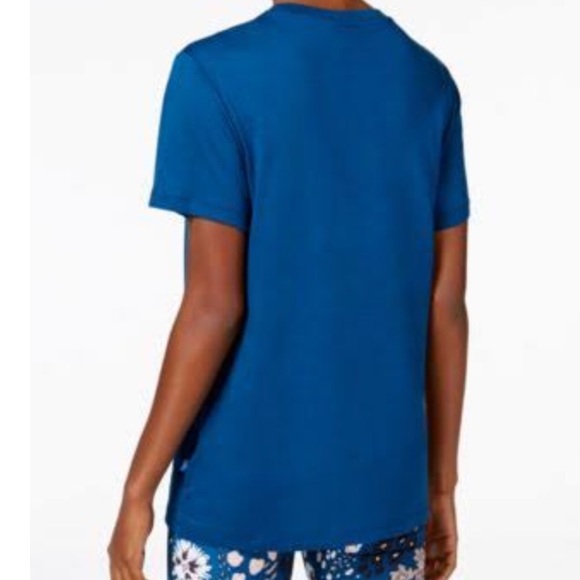 nwt adidas trefoil blue boyfriend graphic shirt - Picture 2 of 4