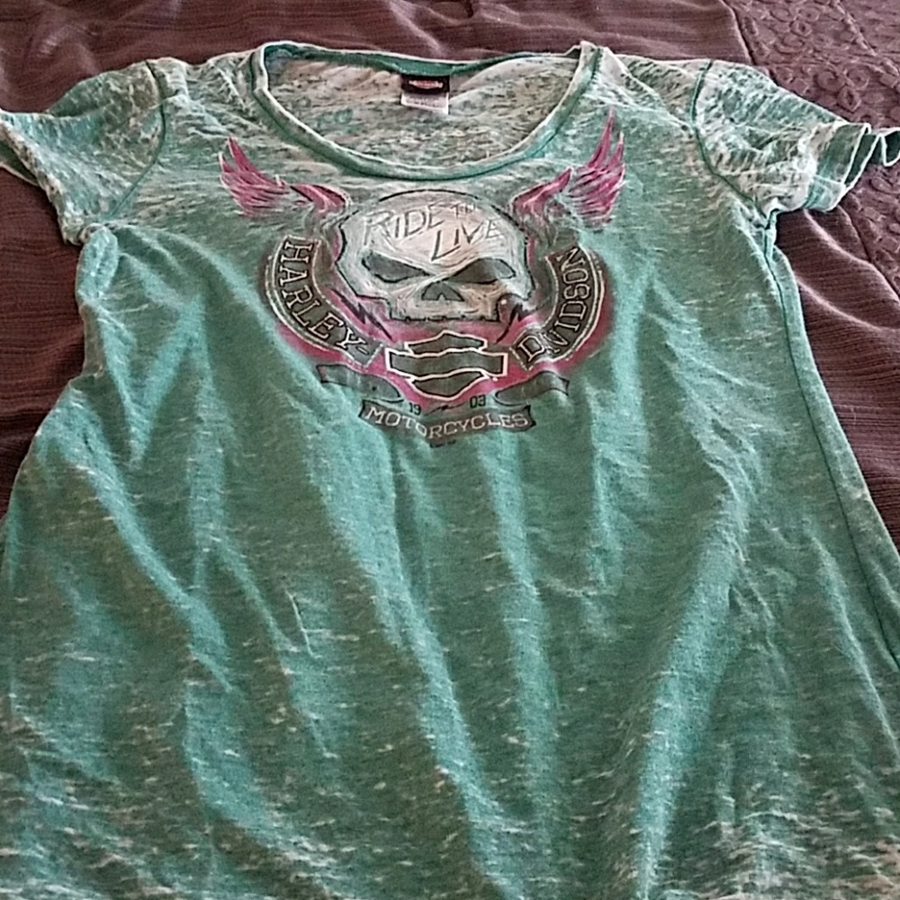 Harley Davidson burn out t-shirt