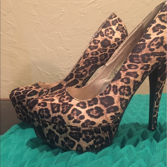 Charlotte Russe Shoes - leopard print Charlotte Russe Pumps.