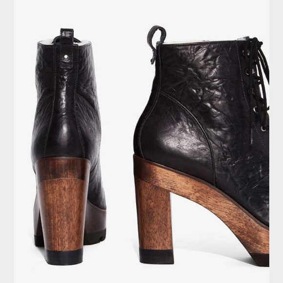 🆕 $175 Kelsi Dagger Fur Lined Leather Lace Boots - Picture 7 of 8