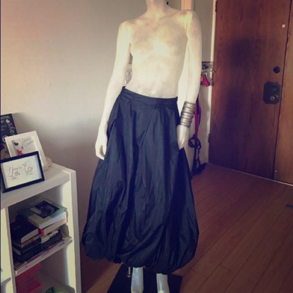 Bohemian sexy long bubble skirt