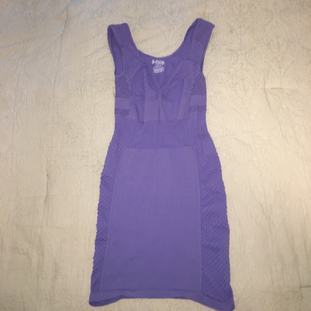 Spandex Purple Dress