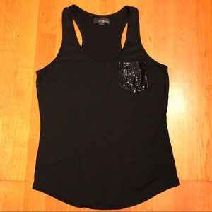 Black racerback tank