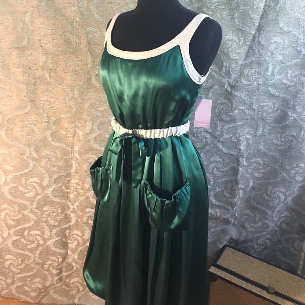Vera Wang Silk and Linen dress Sz 10