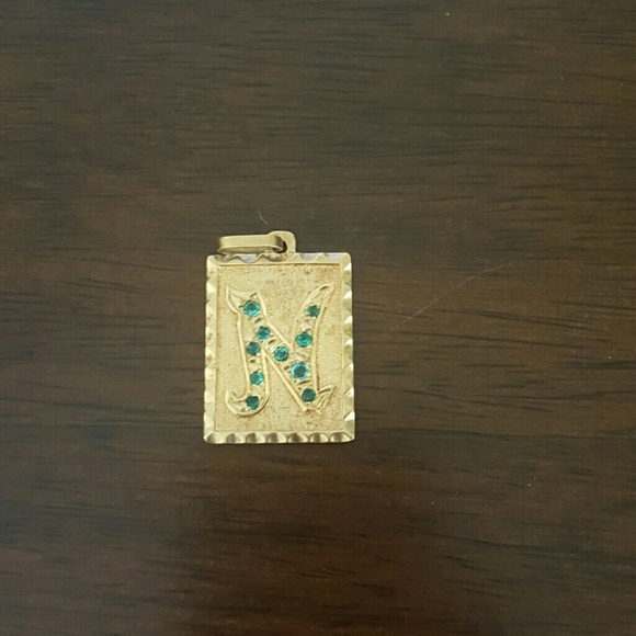Gold 18k with genuine emeralds pendant - Picture 2 of 4