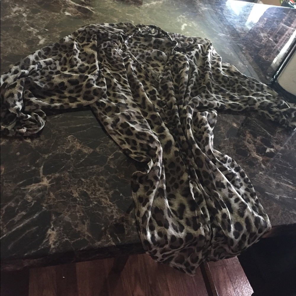 Cheetah throw over