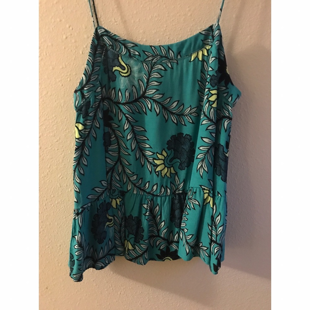 Turquoise/green Loft tank top