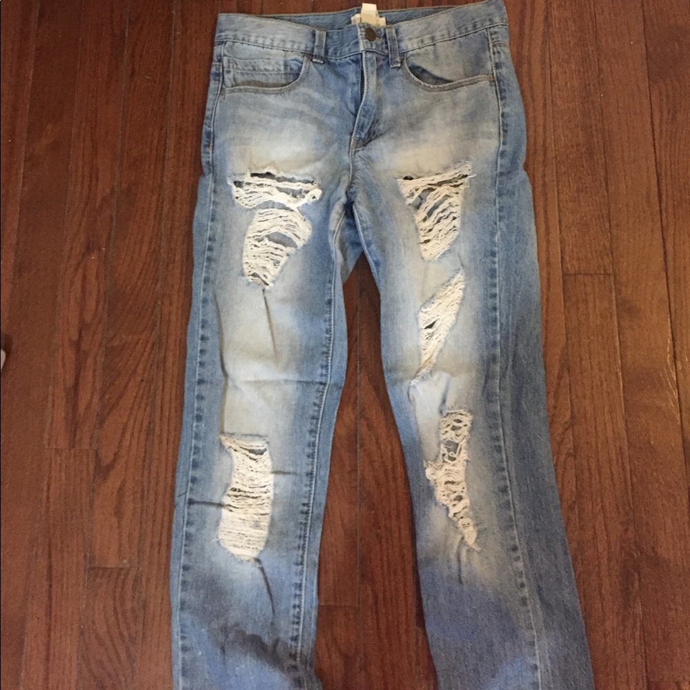 Forever 21 ripped jeans