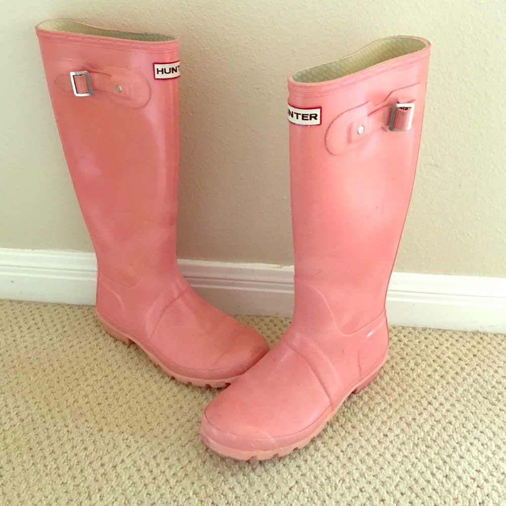 BubbleGum Pink Hunter Rain Boots!!!! 🌸🌂💕