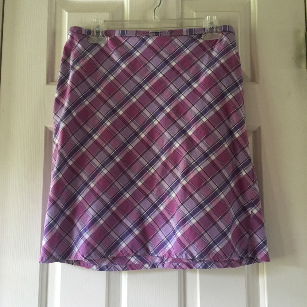 SALE! Bundle 5 for $10 Purple Plaid Skirt
