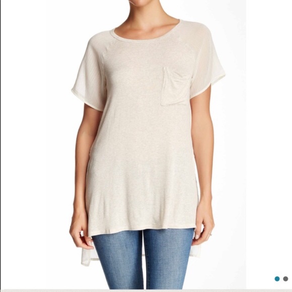 Bobeau Tunic high-low tunic top - Picture 2 of 6