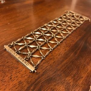 Gold magnetic cuff bracelet