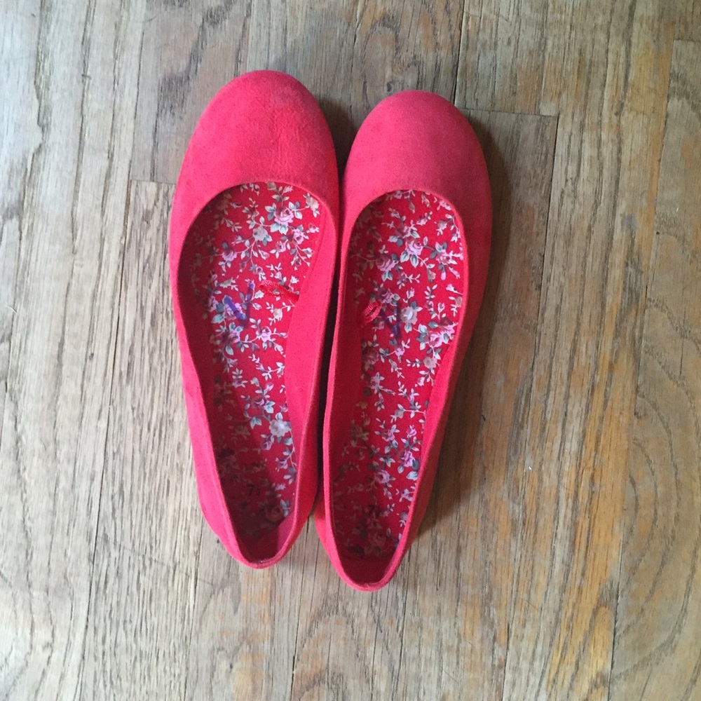 Red Ballet Pump Shoes
