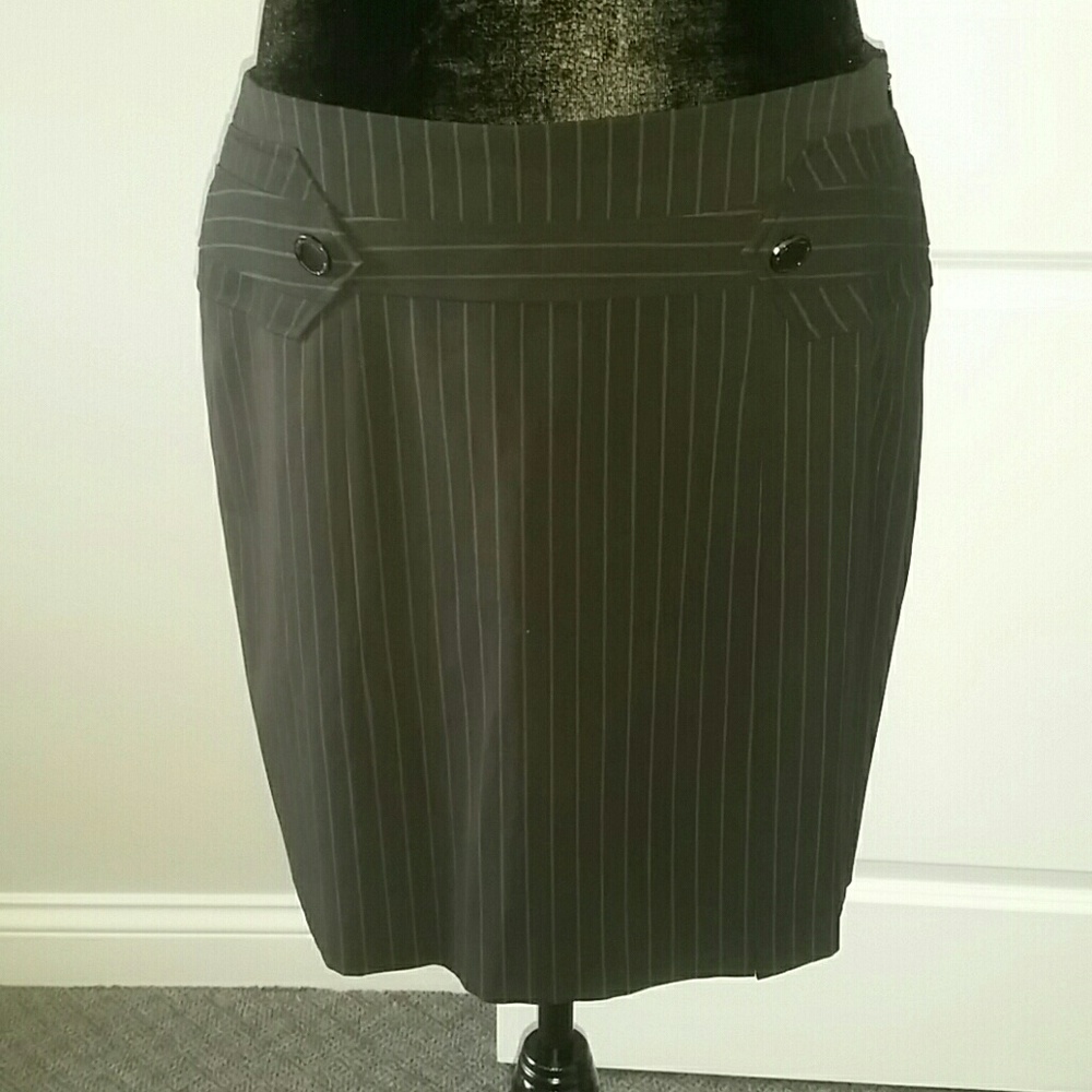 ADRIENNE VITTADINI Striped Suit Pencil Skirt