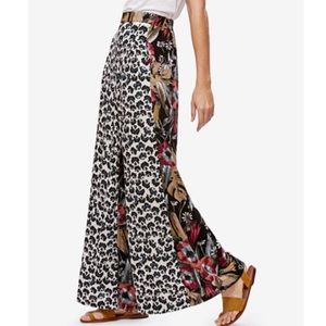 Free People Contrast-Print Pants
