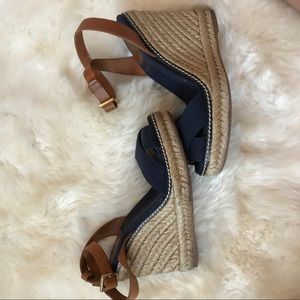 Tory Burch cork wedges
