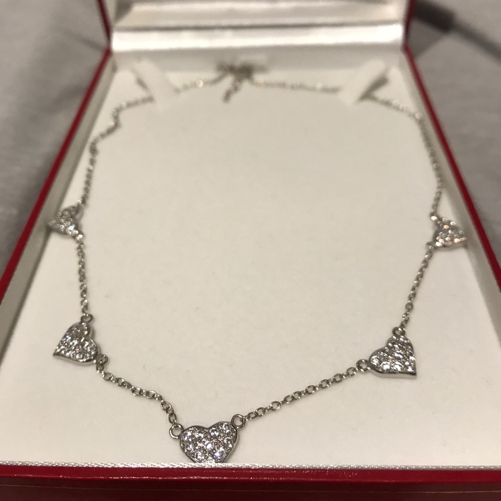 5 Silver heart necklace