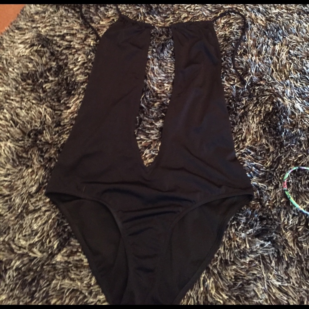 One piece black VS suit