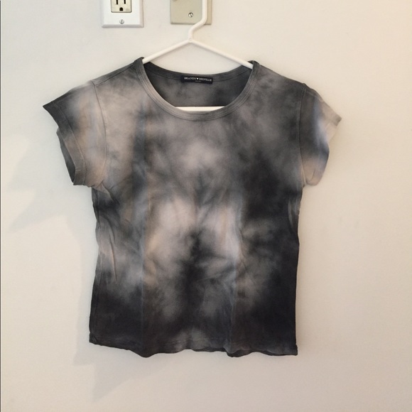 Brandy Melville Tops - Brandy Melville gray tie dye t-shirt