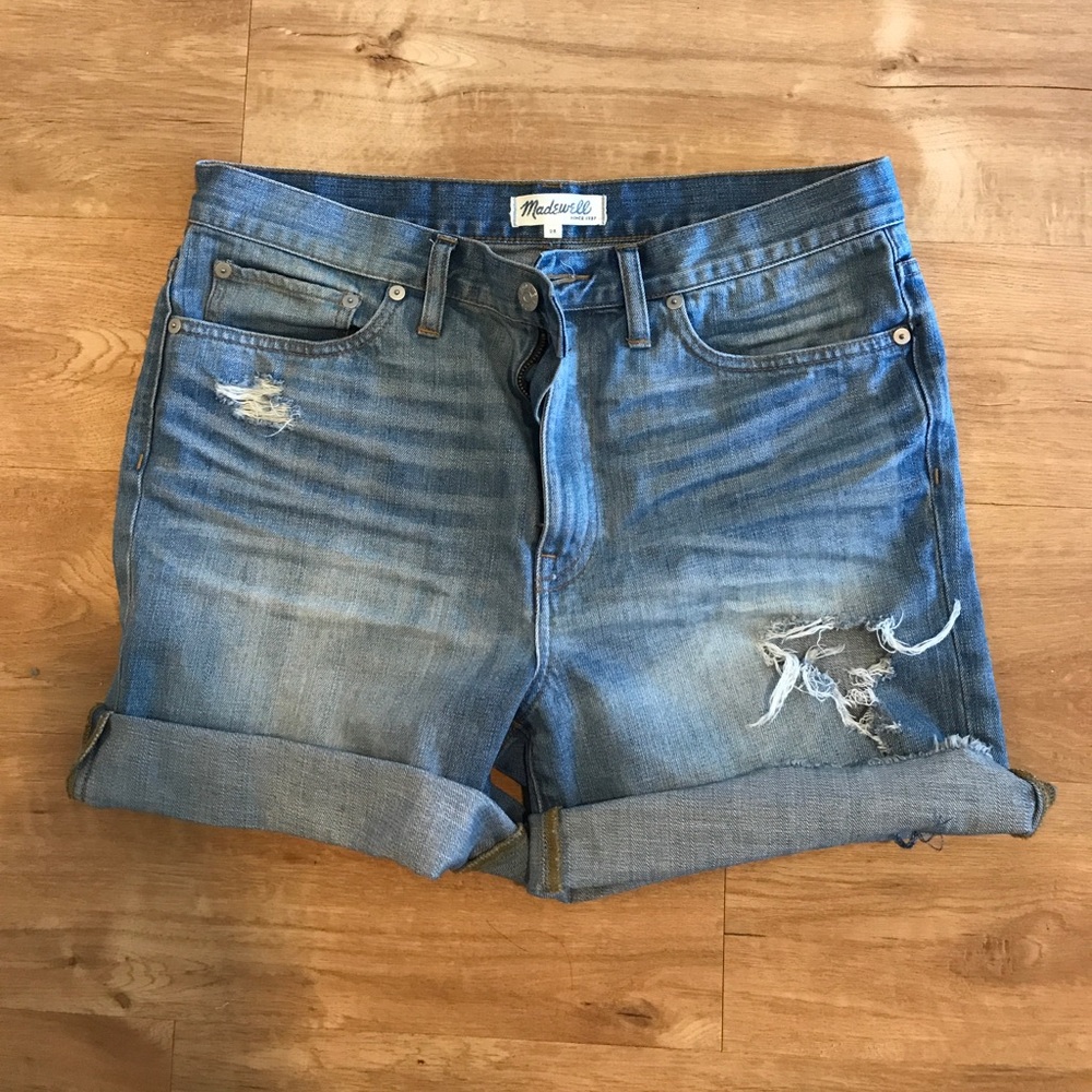 Madewell baggy roll up shorts