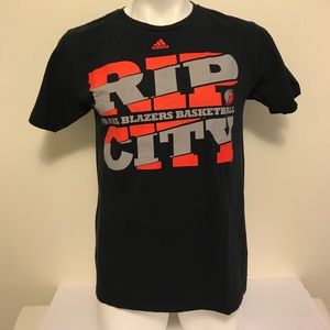 Portland Trail Blazers rip city adidas tshirt