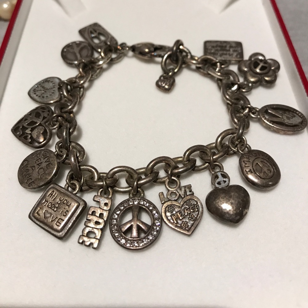 Brighton Peace Charm Bracelet