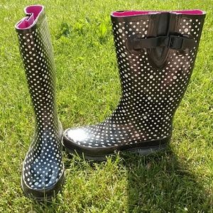 Polka Dot Rain Boots