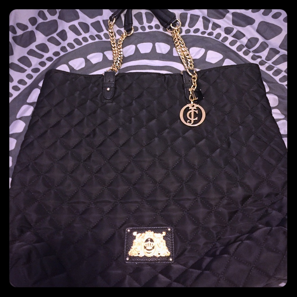 Black Juicy Couture weekend warrior handbag