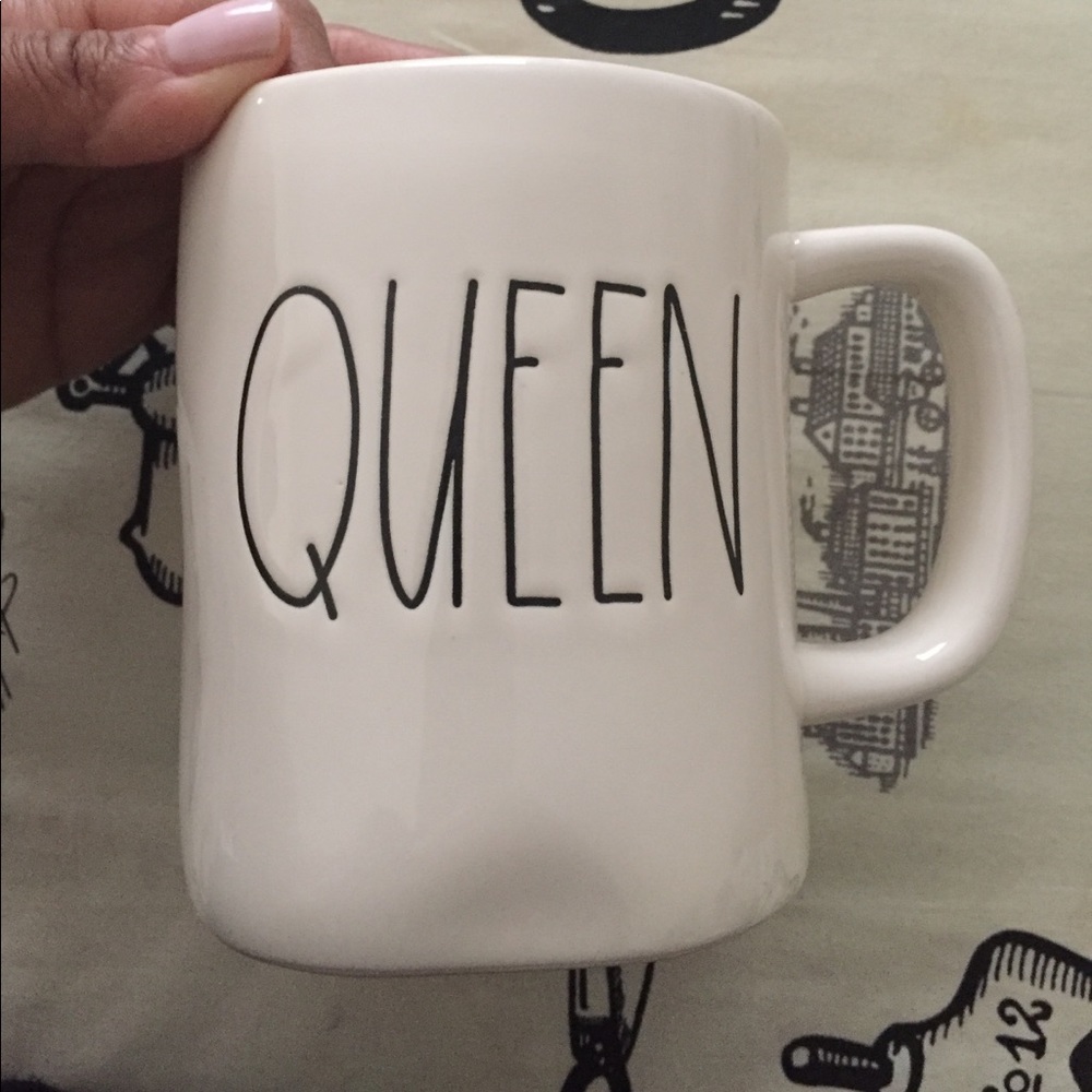 Rae Dunn "Queen" mugs