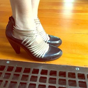 Miz Mooz elegant, funky, & strappy leather heels