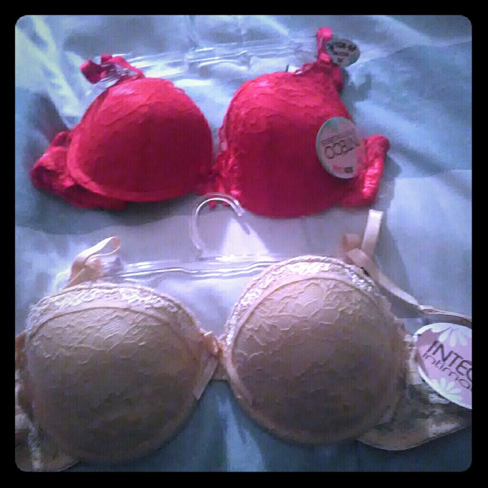 2 Inteco intimates push up bras