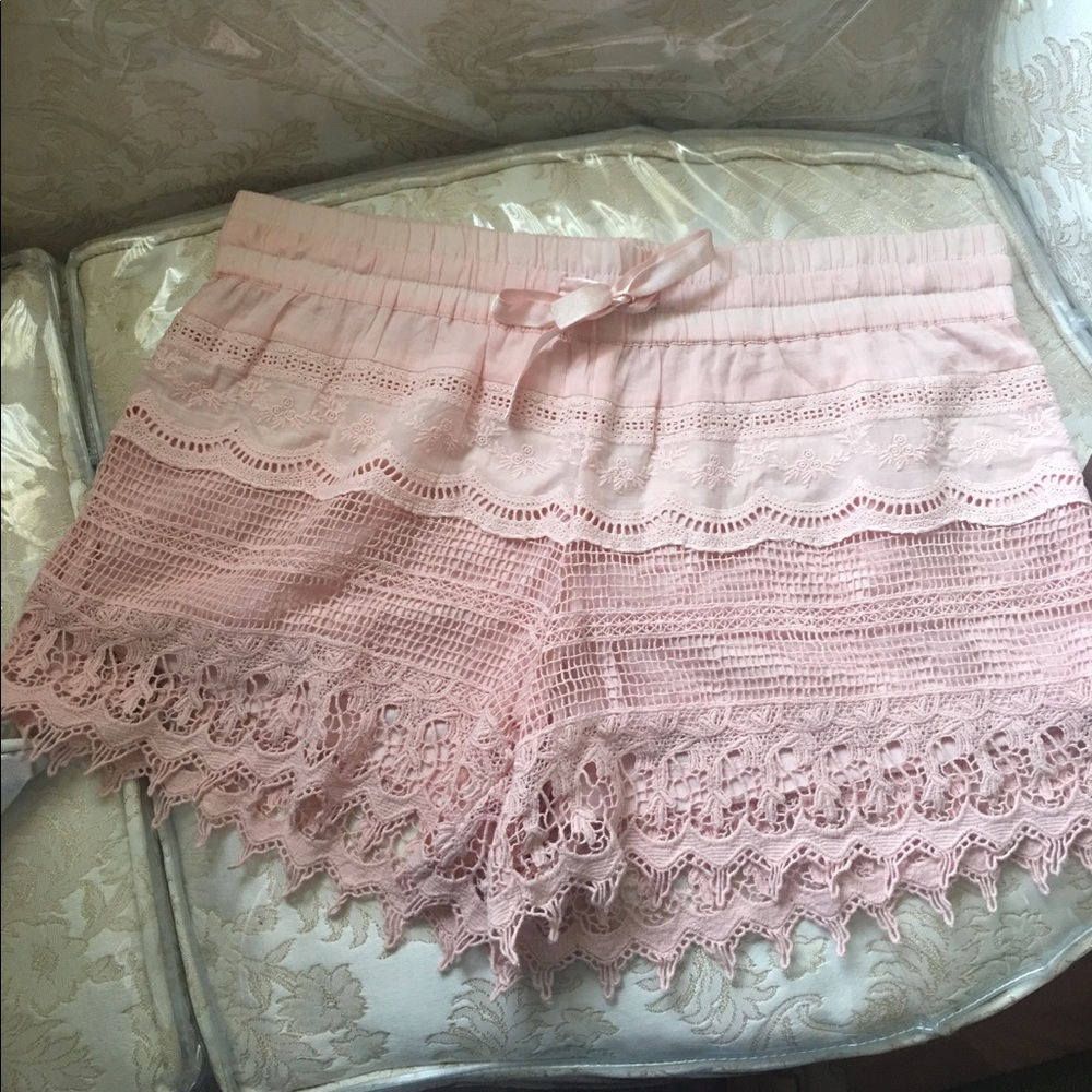 Soft pink lace outfit.   ( SOLD )