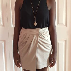 New Forever 21 (Love 21) Tan Wrap Skirt