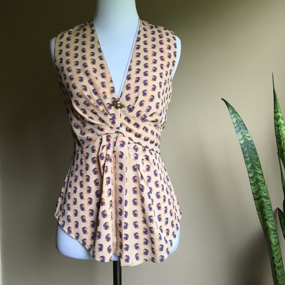 RACHEL Rachel Roy Tops - Rachel Roy Animal Print Wrap Tank