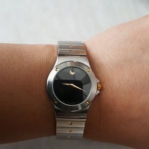 Movado 2 tone bracelet watch