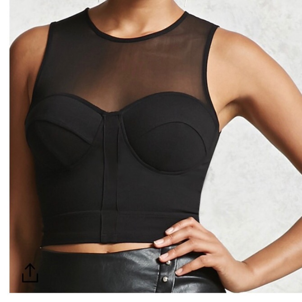 Black crop top