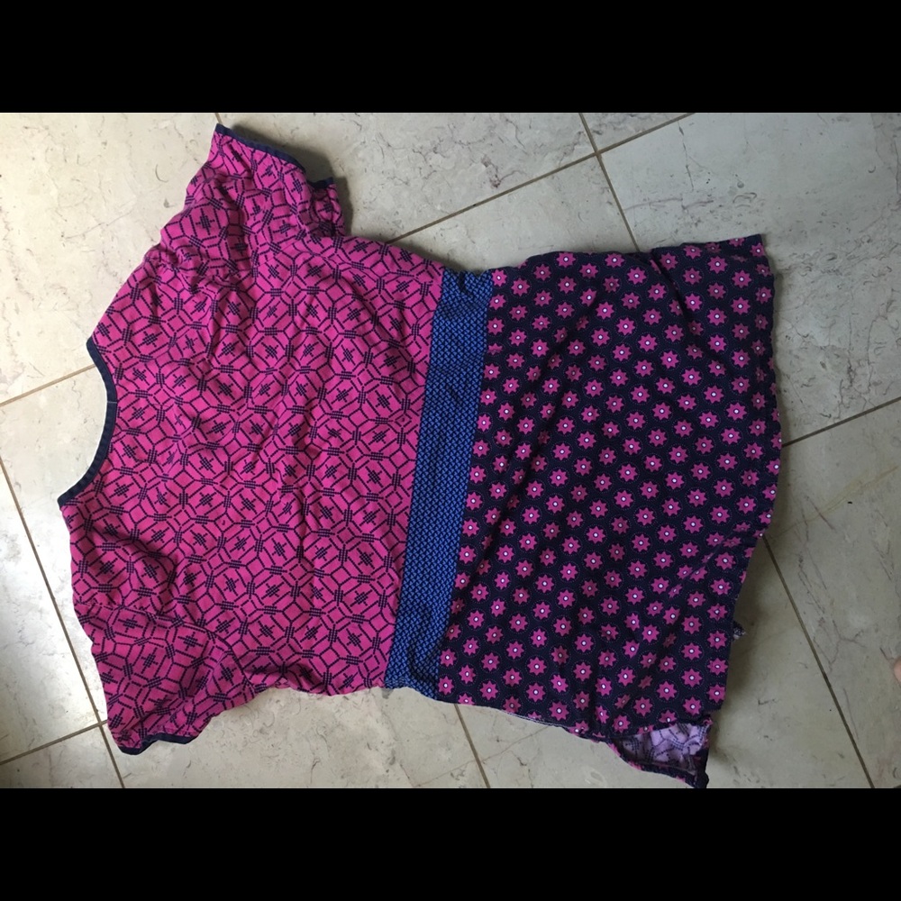 Pink/Blue Scrub Top - Picture 2 of 2