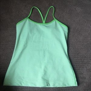 Lululemon Green Power Y Tank Size 8