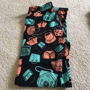 Lularoe one size leggings with funky print