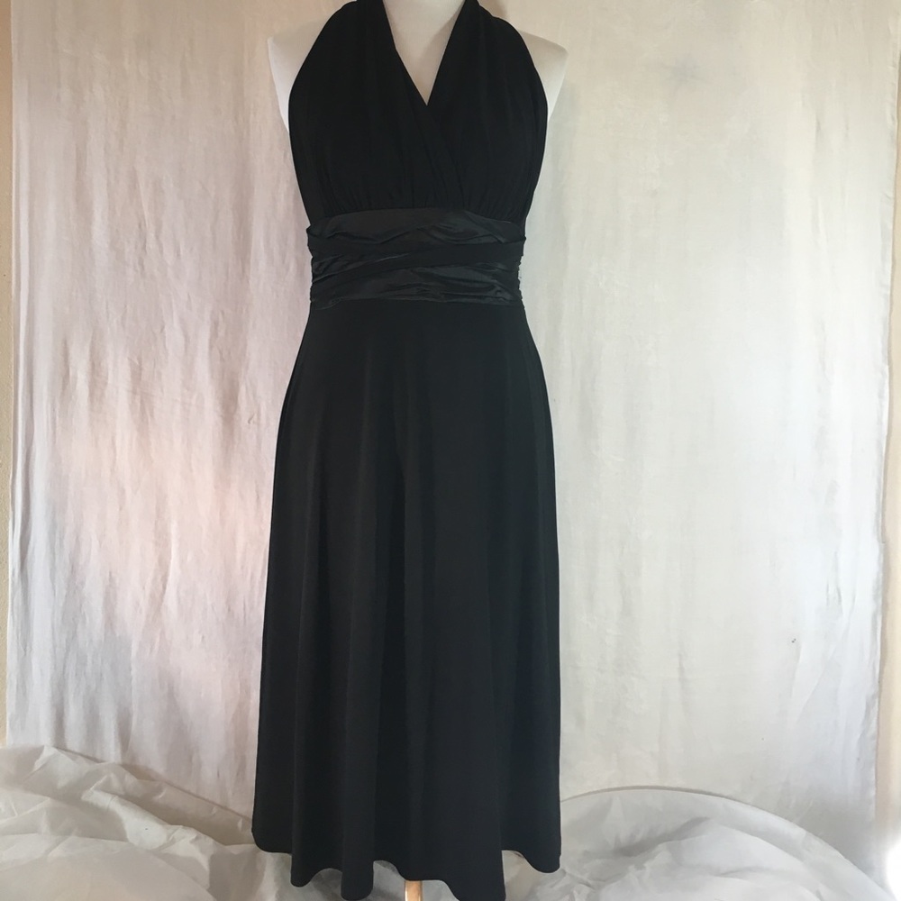 Evan Picone Black Sleeveless Dress